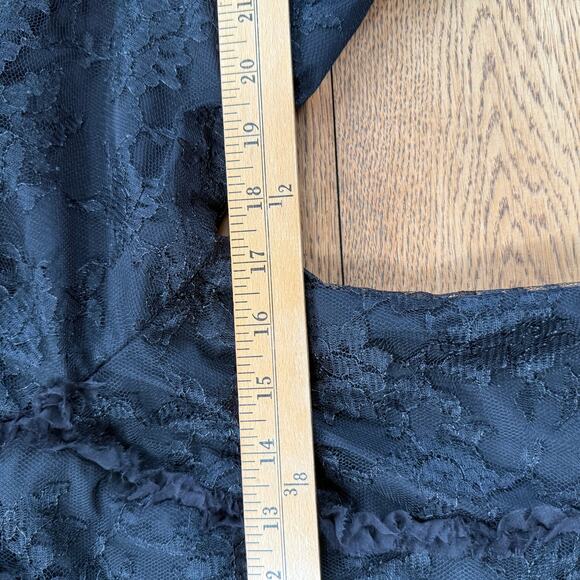 NWT Barronduquette Lace Ruffle Jacket SZ 8 Formal Witchy Dark Romantic Goth - Picture 12 of 13